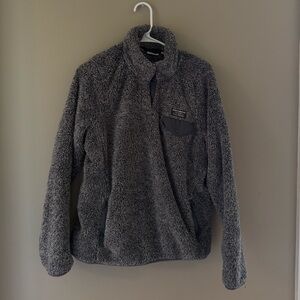 L.L.Bean Charcoal Fleece Pullover